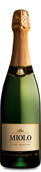 Foto da Garrafa do Espumante Miolo Cuvée Tradition Brut