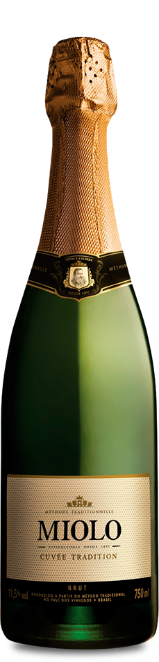 Foto da Garrafa do Espumante Miolo Cuvée Tradition Brut